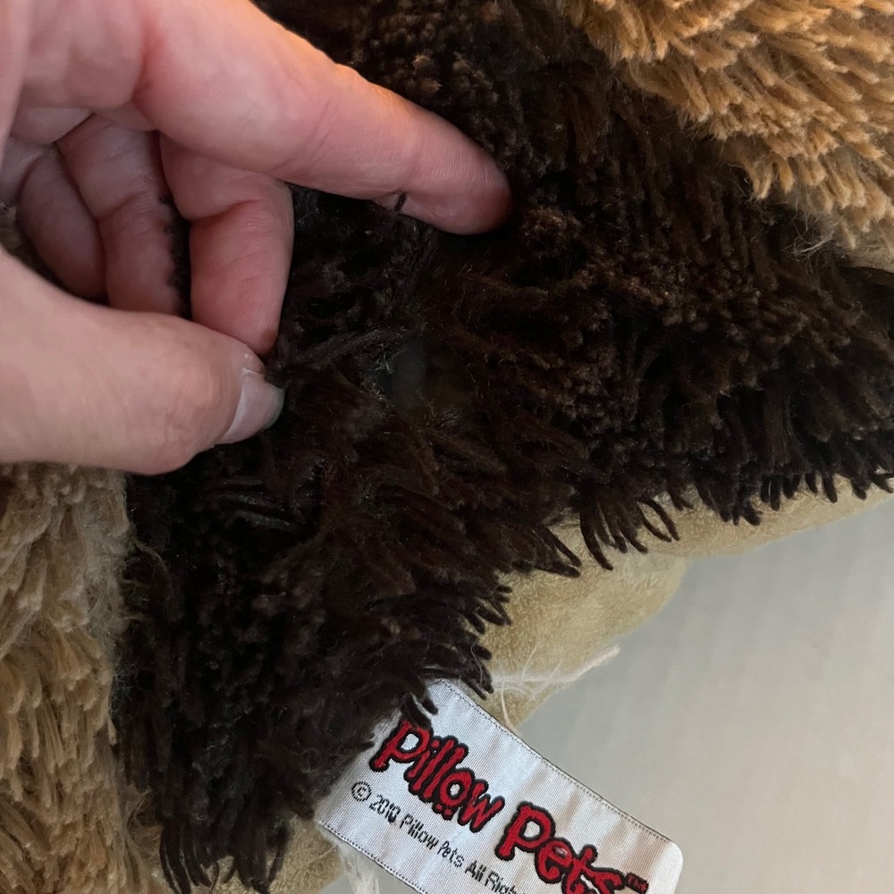 Pillow Pets Playful Puppy Dog Plush 18 inch Tan Brown Stuffed Animal Toy 2010 - Picture 3 of 8